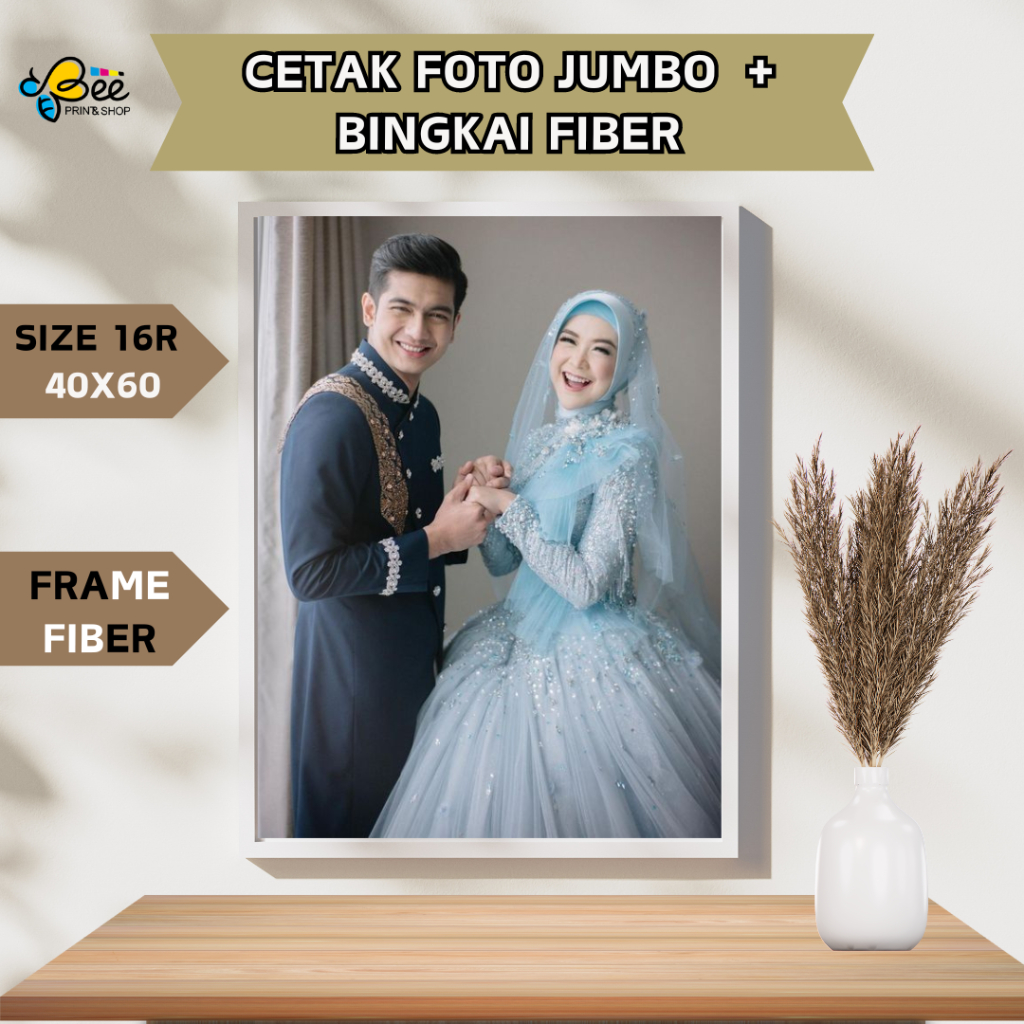 PRINT PHOTO FRAME 16R 40X60CM + FIBER FRAME, การพิมพ์ภาพถ่ายขนาดใหญ่, การพิมพ์ภาพถ่ายแบบกําหนดเอง