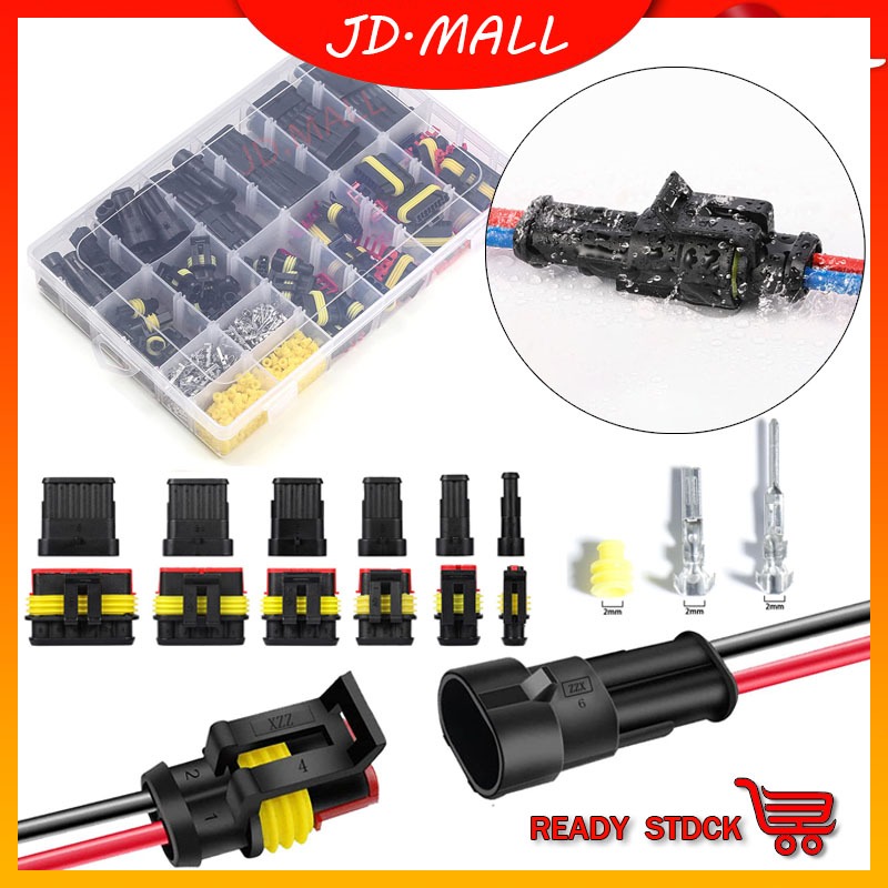 JD.MALL 708/352/240 PCS รถรถจักรยานยนต์ซ็อกเก็ตสายเคเบิล/สายกันน้ําซ็อกเก็ตสายที่ดีที่สุด Skun Conne