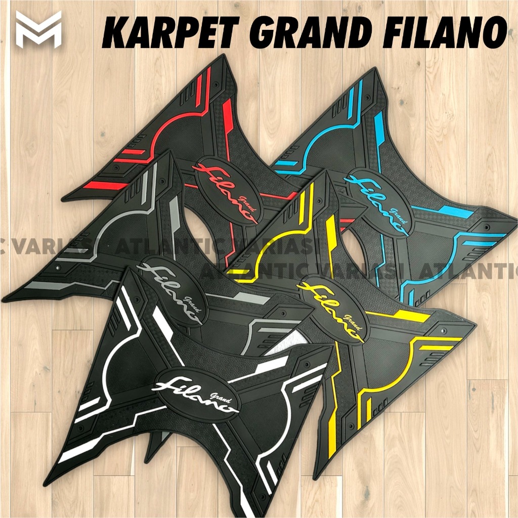Filano CARPET MOTORCYCLE FRONT STEP CARPET GRAND FILANO MOTORCYCLE CARPET FOOT MAT FILANO PLUG AND PLAY FRONT FOOT MAT THICK ยาง YAMAHA FILLANO ANTI-SLIP PNP CARPET