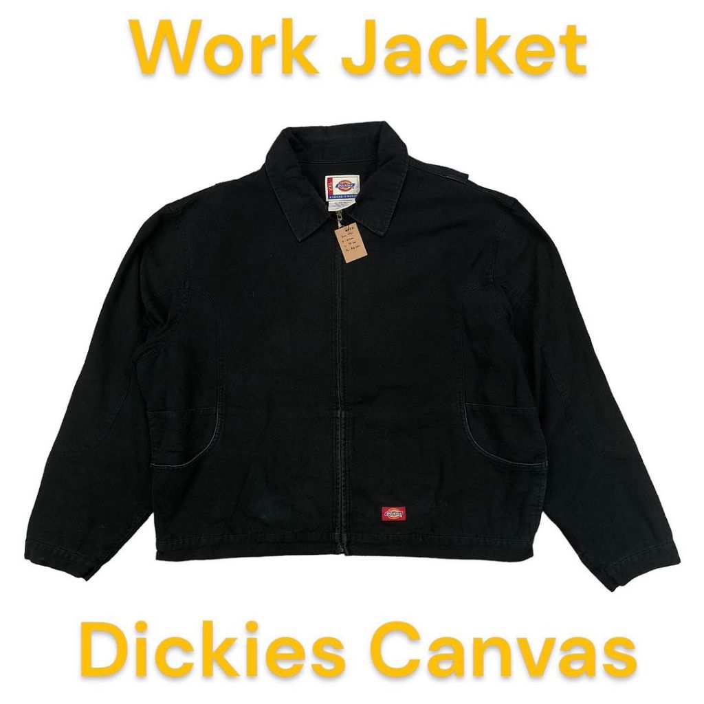 Dickies Eisenhower Jacket Size XXL ผ ้ าใบสีดํา