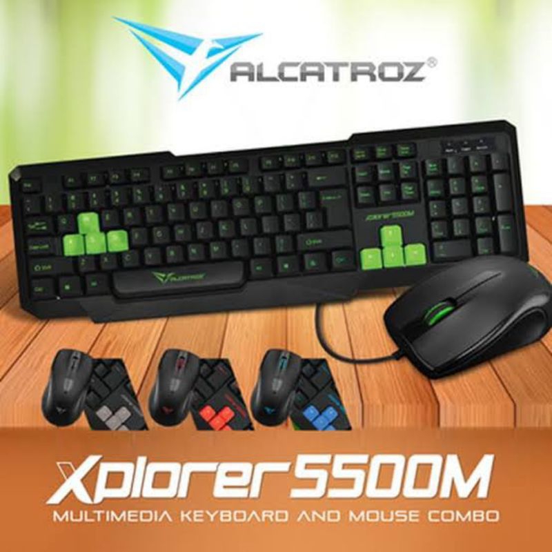 คีย์บอร์ด + เมาส์ ALCATROZ XPLORER 5500