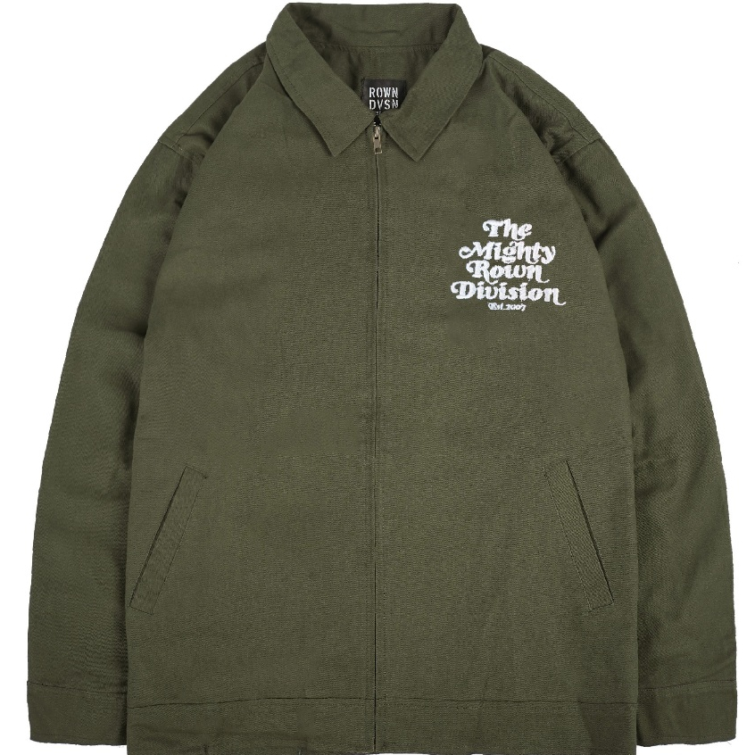 Rown Division Stockroom Deck Jacket - Rowndvsn Centauri Green Canvas Jacket