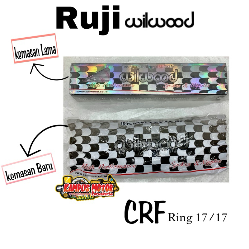 แหวนซี่โครเมียม CRF 17 Wilwood | CRF r17 ซี่ลวดโครเมียม wilwood หน้าหลัง