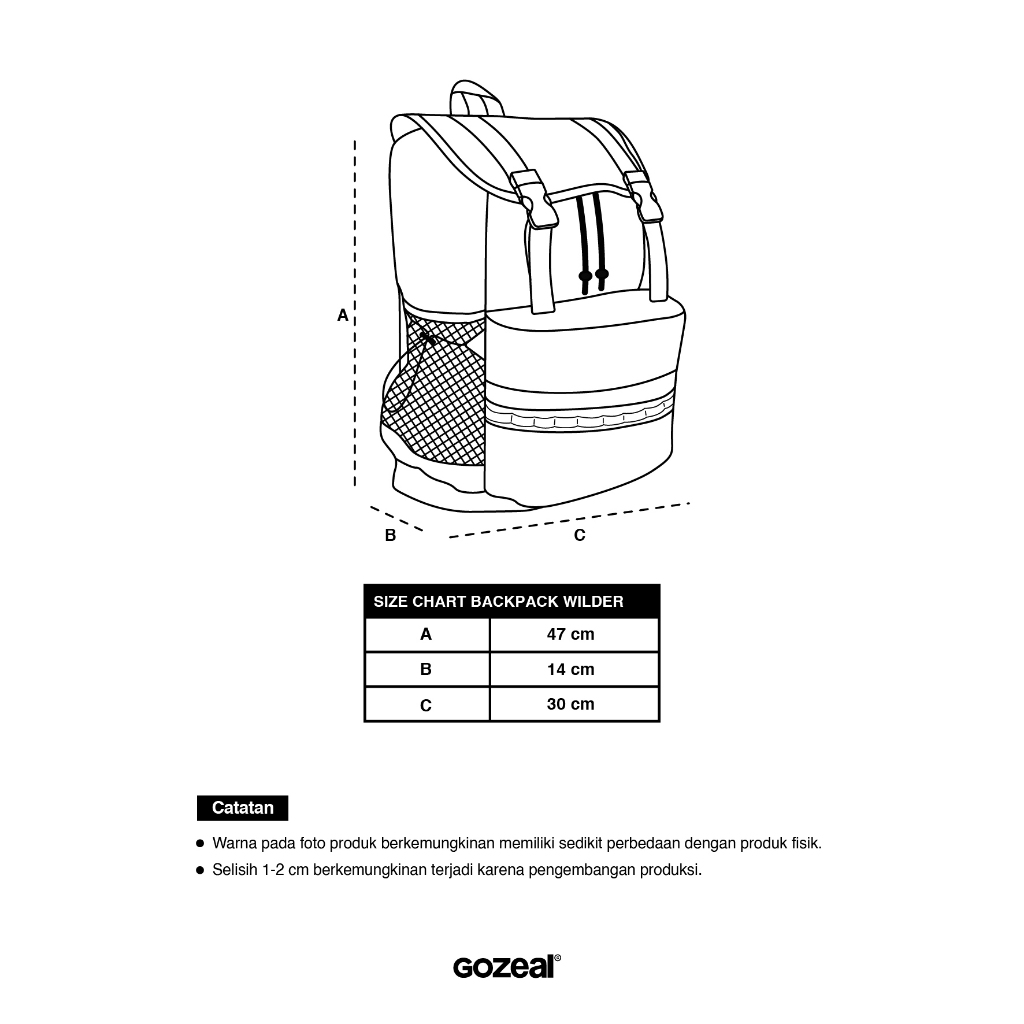 HOT GOZEAL BACKPACK WILDER