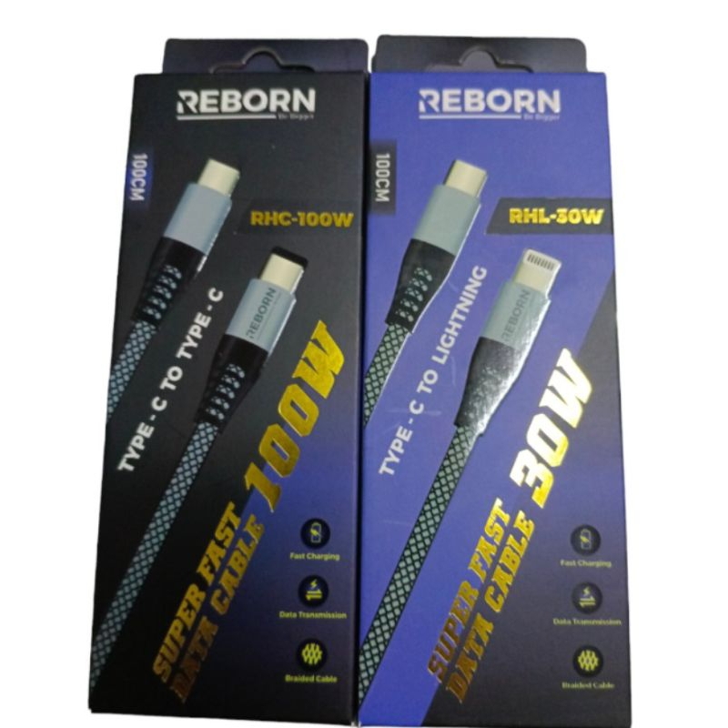 Reborn RHL-30W Iphone / RHC-100W สายเคเบิลข้อมูลเร็วสุด