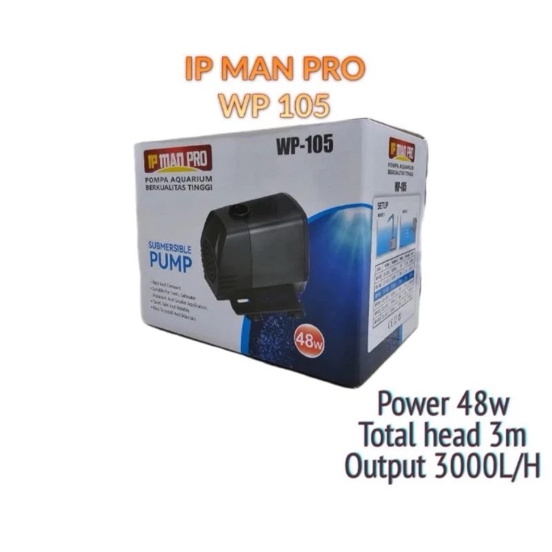 WP 105 IP MAN PRO HIGH TECH 48W 3000L/H SUBMERSIBLE PUMP
