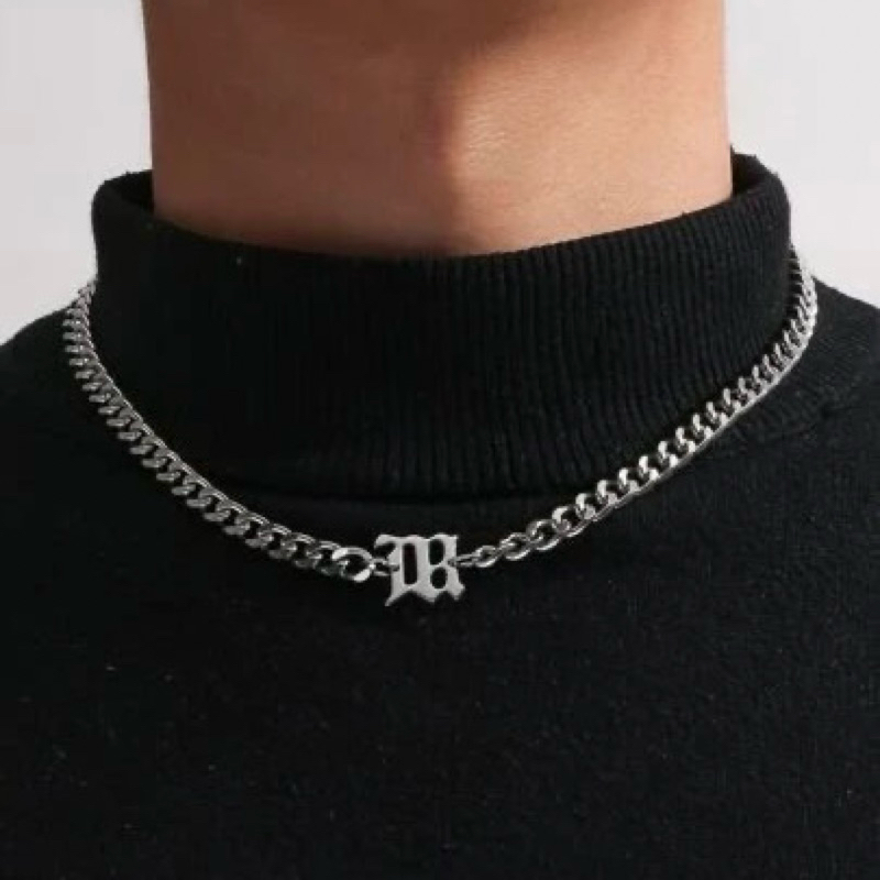 ใหม่ล่าสุด ANTI-RUST HIPHOP CHAIN STYLE MENS TITANIUM NECKLACE