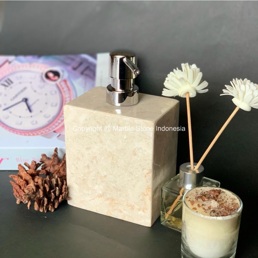 เครื่องจ่ายสบู่หินอ่อน | เครื่องจ่ายสบู่เหลวกล่องใหญ่หินอ่อน