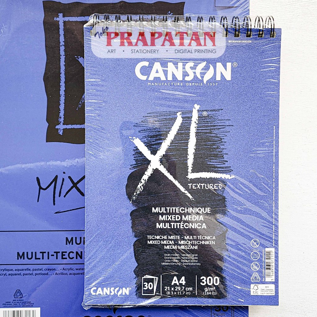 Canson XL Mix Media A3 หนังสืออะคริลิคสีน้ํา | สมุดระบายสีสีน้ํา & อะคริลิค