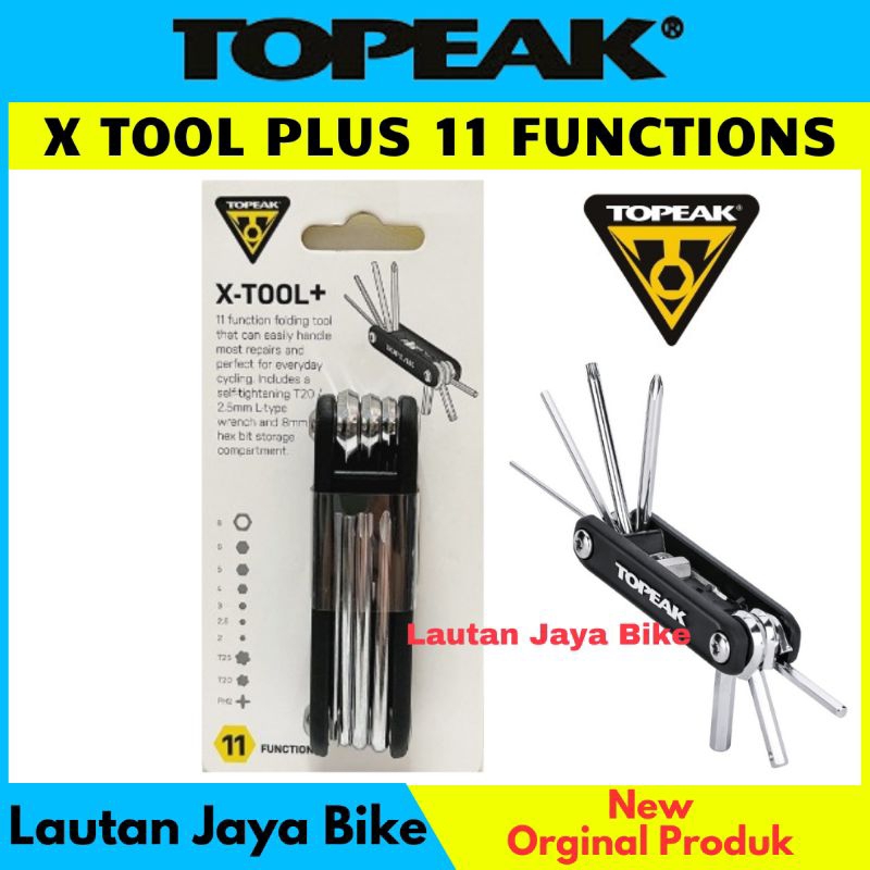 TOPEAK X TOOL PLUS 11 ฟังก์ชั่นเครื่องมือขนาดเล็ก 11 ฟังก์ชั่น HEX TORX เดิม
