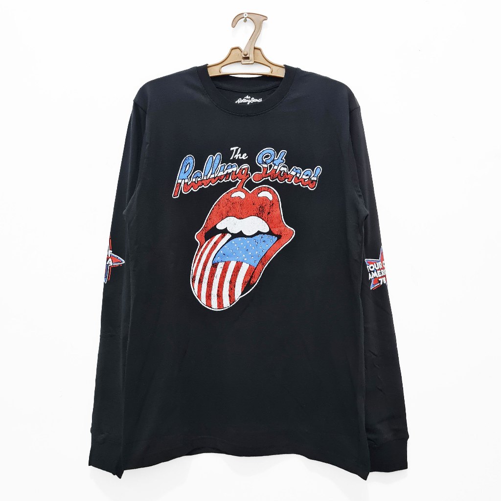 เสื้อยืดแขนยาว พิมพ์ลาย The Rolling Stones - US Tour 78 สําหรับผู้ชาย