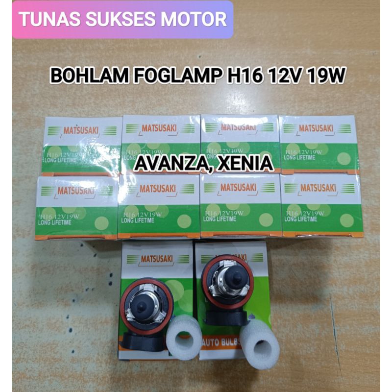 H16 12V 19W MATSUMOTO FOGSLAMP BULB, GOOD, BRIGHT, QUALITY