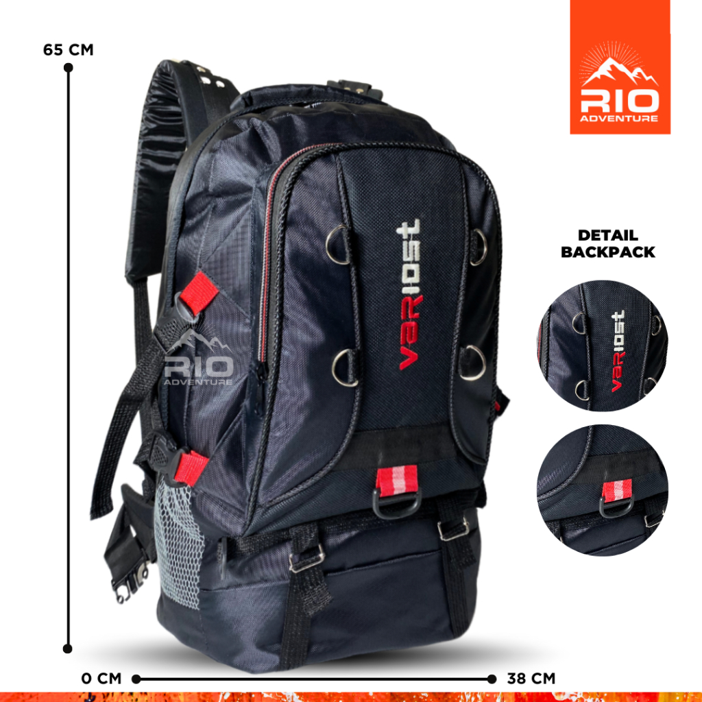 จัดส่งฟรี JUMBO BACKPACK 60L mens BACKPACK / UNISEX TRAVEL CARRIER BACKPACK