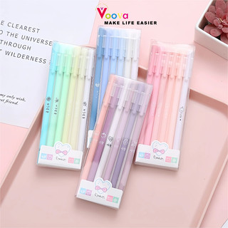 VOOVA Pulpen Netral 0.5MM / Pulpen Tabung Jarum Warna Hitam / Pena