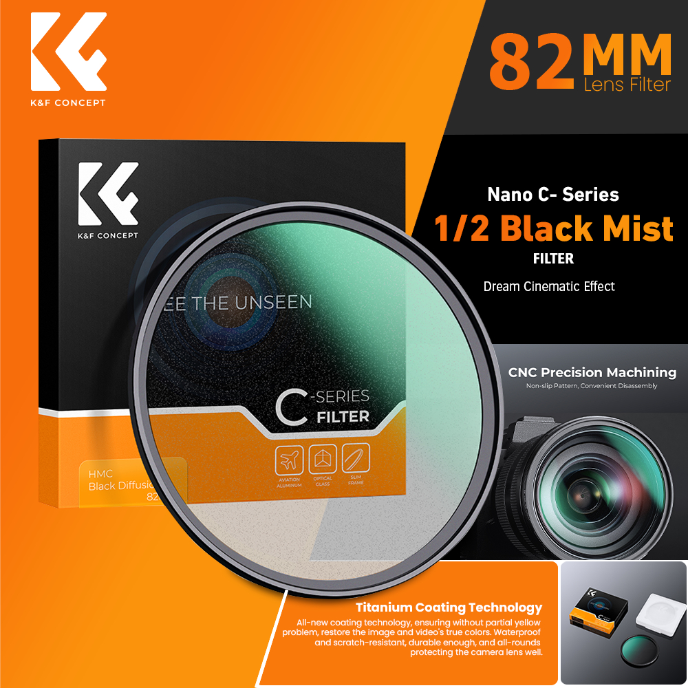 KNF Concept ฟิลเตอร์เลนส์ 82 มม. Nano-C Black Mist 1/2 Filter K&F Concept