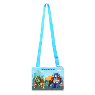 Transformers Blue Long Coin Purse Case Sling Bag Children Character ของที่ระลึก Transformer Birthday Gift
