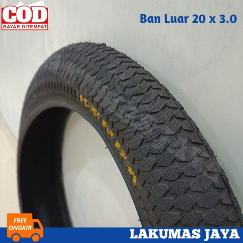 Kenda 20 x 3.0 จักรยานยางนอก / คุณภาพสูง 20 ล้อขนาด BMX เด็ก & 39;s ยางรถจักรยาน