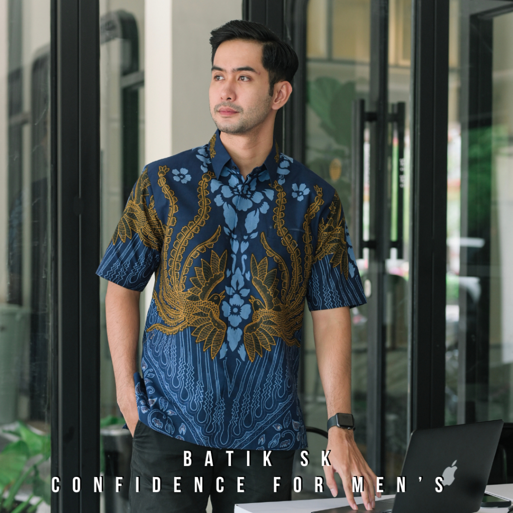 บลู LAGOON BATIK HEM