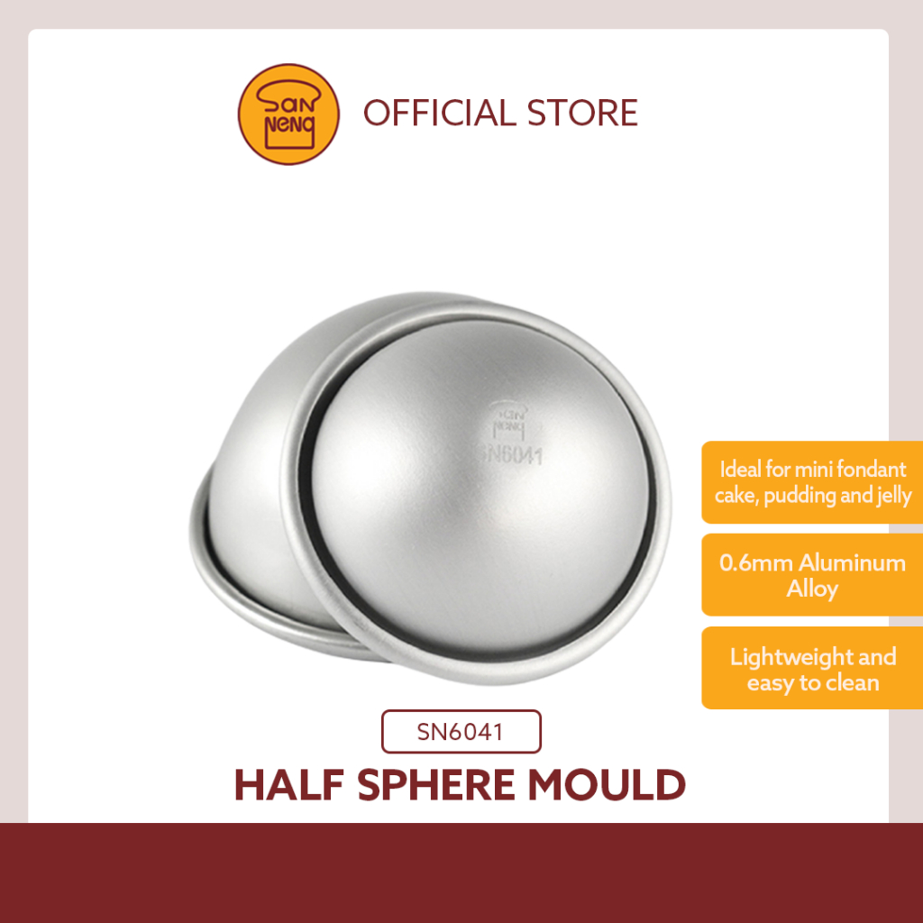 SN6041 HALF SPHERE MOLD - เค้กกลมครึ่งเค้ก