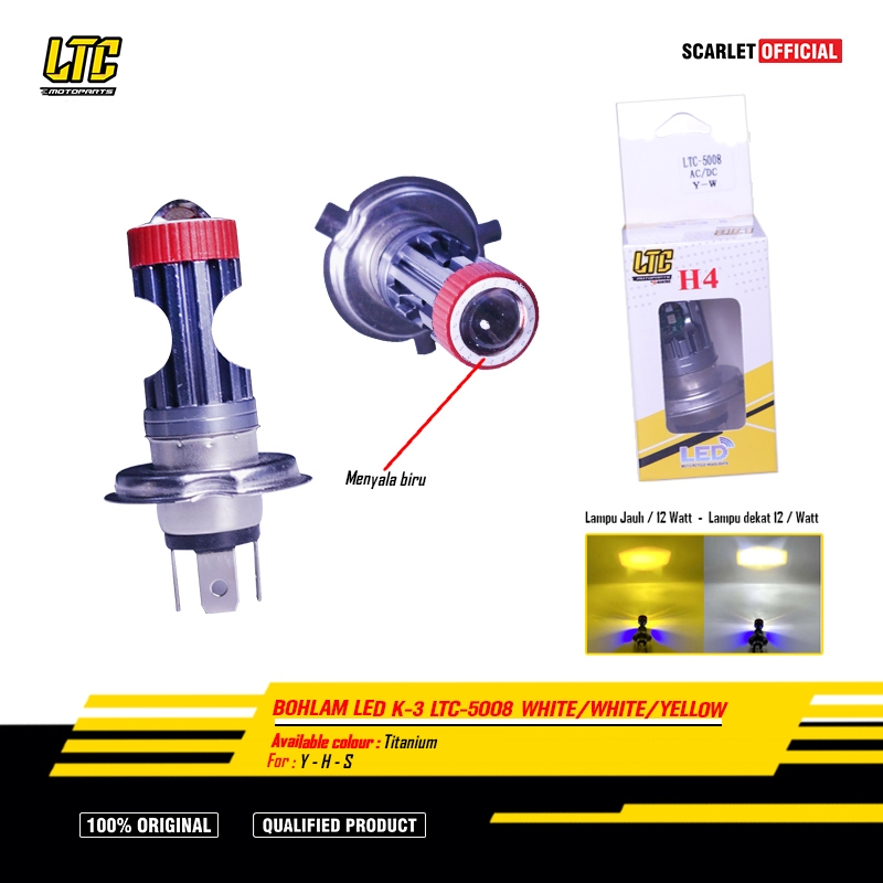 LTC - หลอดไฟหน้า LTC 5008 H4