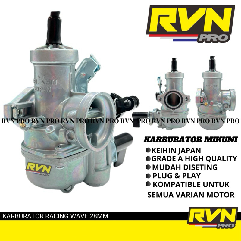 WAVE RACING CARBURETOR 24 28 MM KARISMA SUPRA X 125 LAGENDA ASTREA PRIMA HONDA WIN C70 SUITABLE สําห