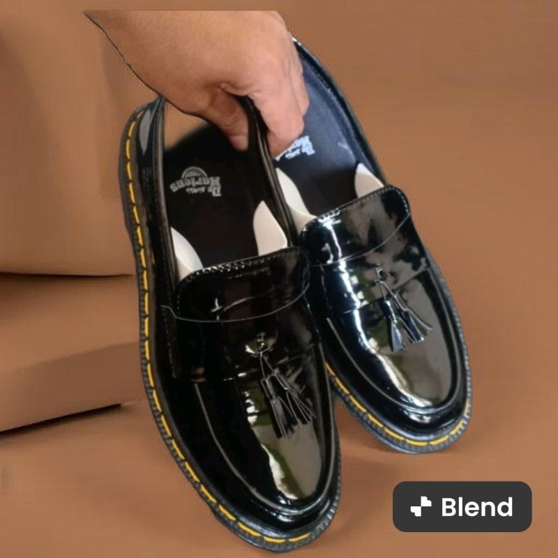 รองเท ้ าผู ้ ชาย FORMAL DR MARTENS LOAFERS GLOSSY CASUAL Office Work SLIP ON College PREMIUM FREE B