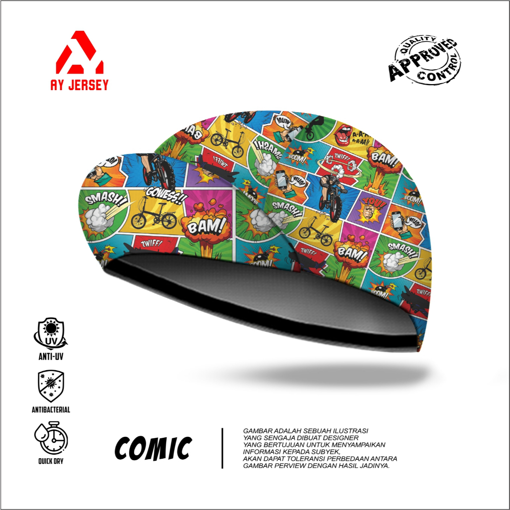 CYCLING CAP RUNNING BIKE CAP | คอมมิค