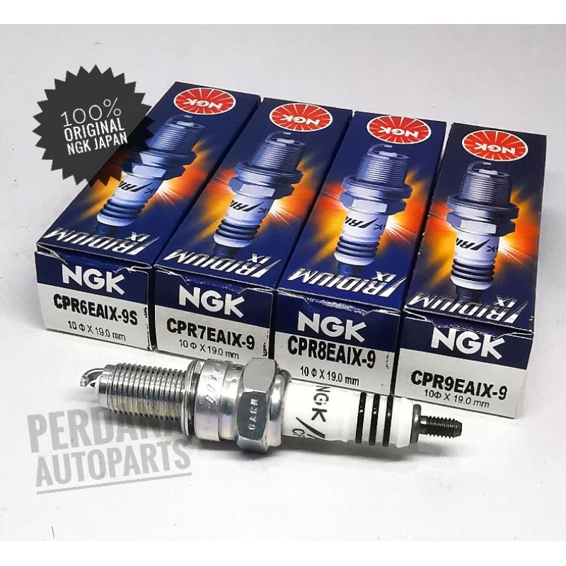 หัวเทียนมอเตอร์ไซค์ CPR6EAIX-9s, CPR7EAIX-9, CPR8EAIX-9, CPR9EAIX-9 NGK Iridium IX [ของแท้ 100%]