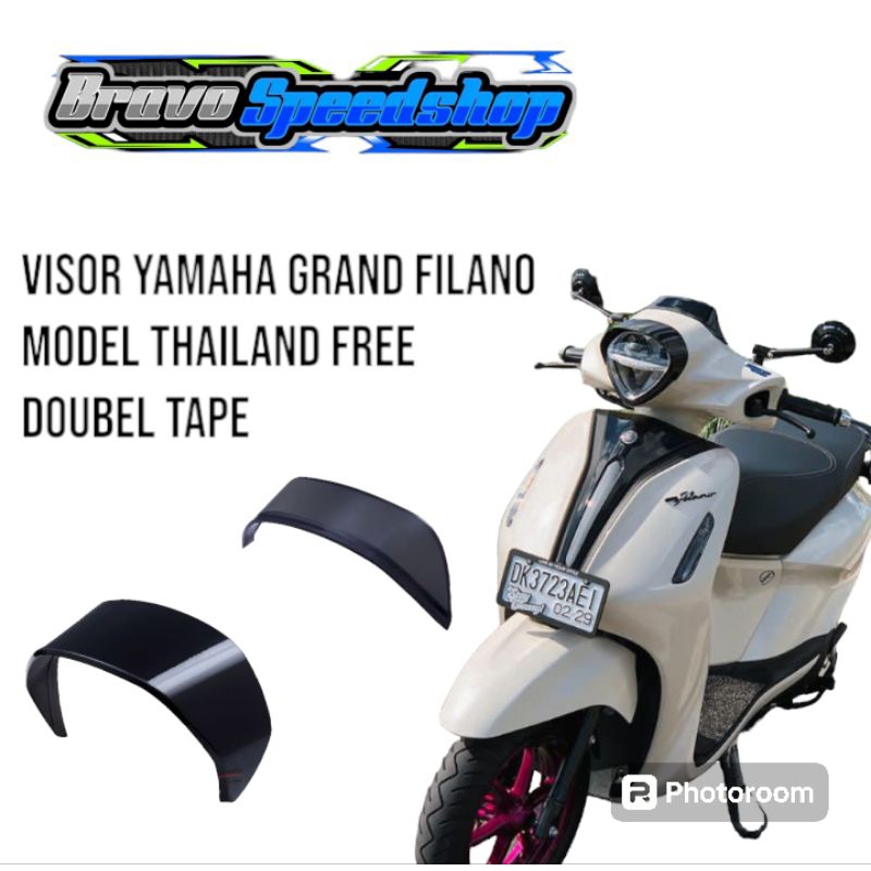 Yamaha grand filano variation Visor รุ่นไทย หมวกหนึ่งชุด แถมสัตว์เลี้ยง วัสดุอะคริลิค แถมเทปกาว pnp คู่