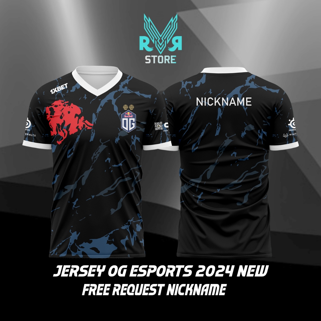 ใหม ่ OG dota 2024 TEAM JERSEY ( ชื ่ อเล ่ นที ่ กําหนดเองฟรี
