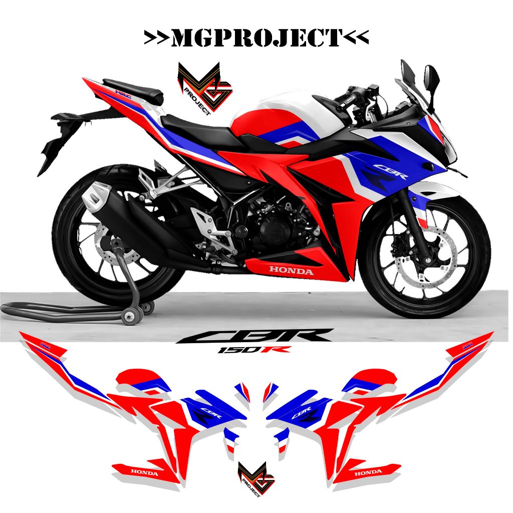Cbr 6, cbr 150r facelift winey sku6 triping, สติ๊กเกอร์ cbr semifullbody