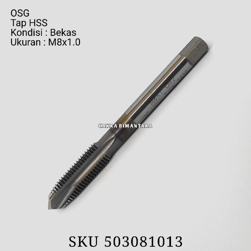 Tap M8x1 ใช้ M8x1.0 เครื่องทําน๊อต เกลียวละเอียด M8 x 1