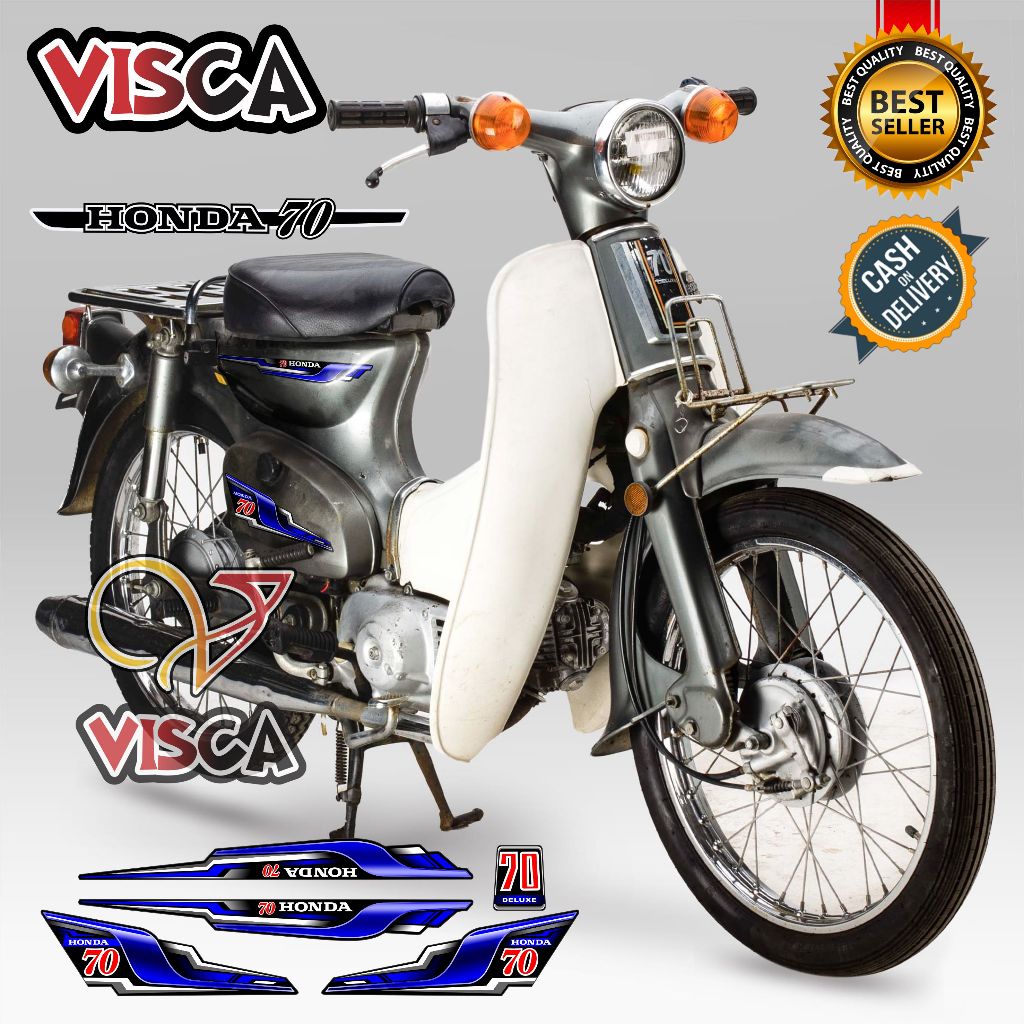 สติ๊กเกอร์แถบ Honda C70 C70 STRIP สติ๊กเกอร์ Variations 01