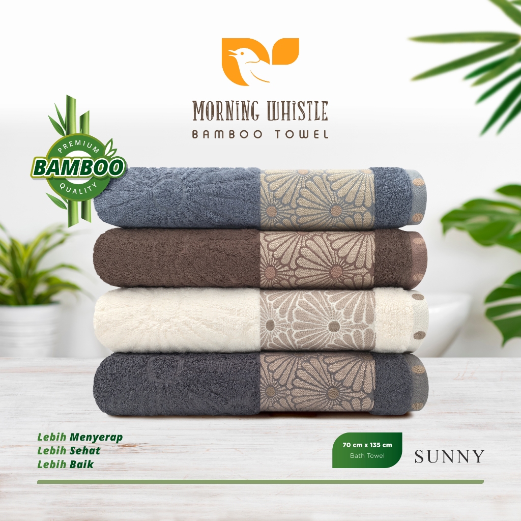 MWB Morning Whistle Bamboo SUNNY ผ้าเช็ดตัวสําหรับผู้ใหญ่ / ผ้าเช็ดตัว / ผ้าเช็ดตัวสําหรับผู้ใหญ่ 70