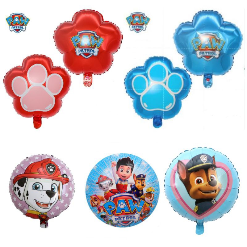 ลูกโป่งฟอยล์พาวตระเวน / ลูกโป่งตัวละคร Ruble Sky Marshal Paw Patrol Chase