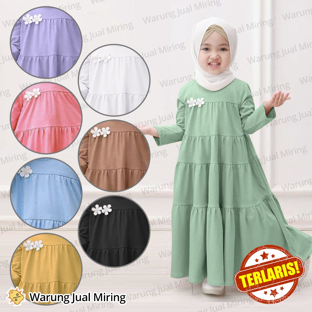 KATUN HITAM PUTIH Gamis เสื้อผ้าสําหรับสาวมุสลิม Jersey 1-16 ปีและผู้ใหญ่ Abaya Robe ชุด Kran เสื้อผ้า Manasik Hajj อนุบาลขนาดเล็ก Syari สีสีขาวสีดําสาวเสื้อผ้าวัสดุล่าสุดปี 2025 2025 ชุดผ้าฝ้าย Nijab อายุ 2 3 4 5 6 7 8 9 10 11 12