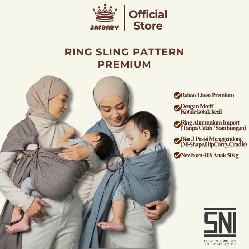 Zafbaby Baby Carrier Ring Sling Pattern Premium Zafbaby Limited Edition