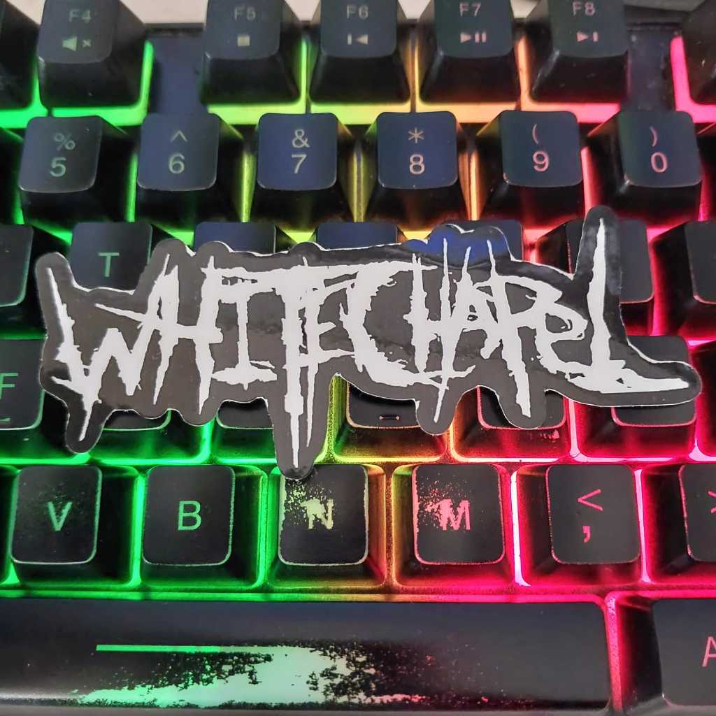 สติ๊กเกอร์ Whitechapel - METAL / DEATHCOORE / METALCORE / HYPECORE MUSIC Sticker วัสดุไวนิลอากาศ