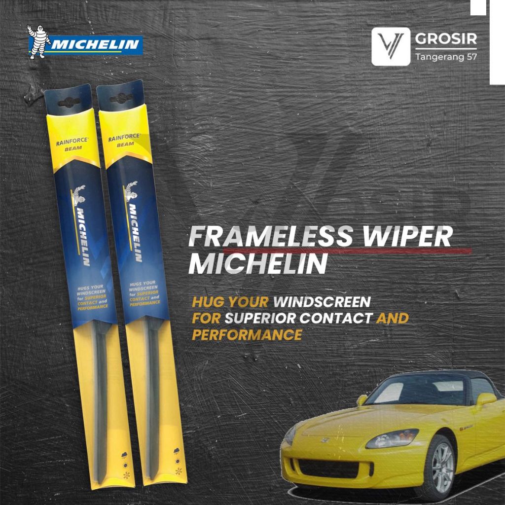 ที่ปัดน้ําฝน Michelin Beam Frameless HONDA S2000 Z3