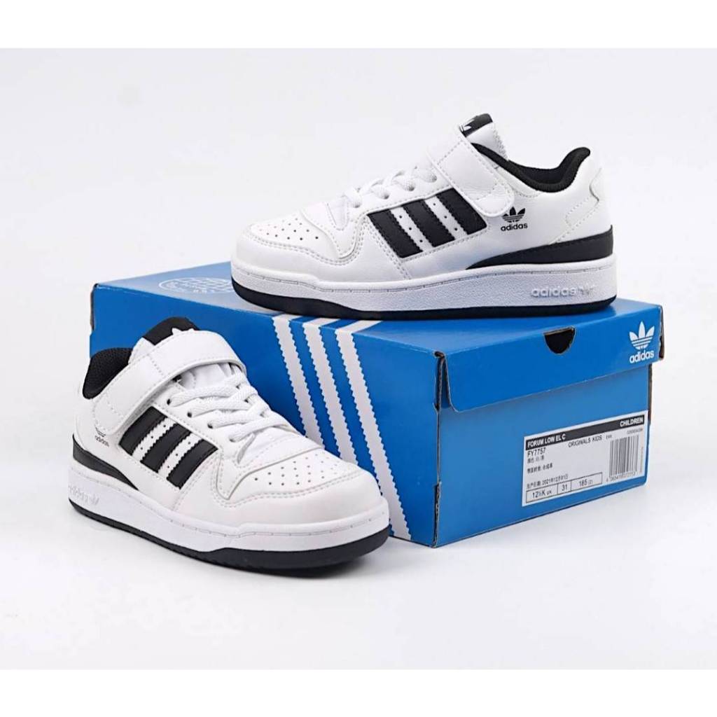 Adidas Forum Low White Black Premium Children& 39;s Shoes