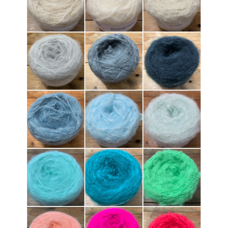 เส้นด้ายถัก Mohair**