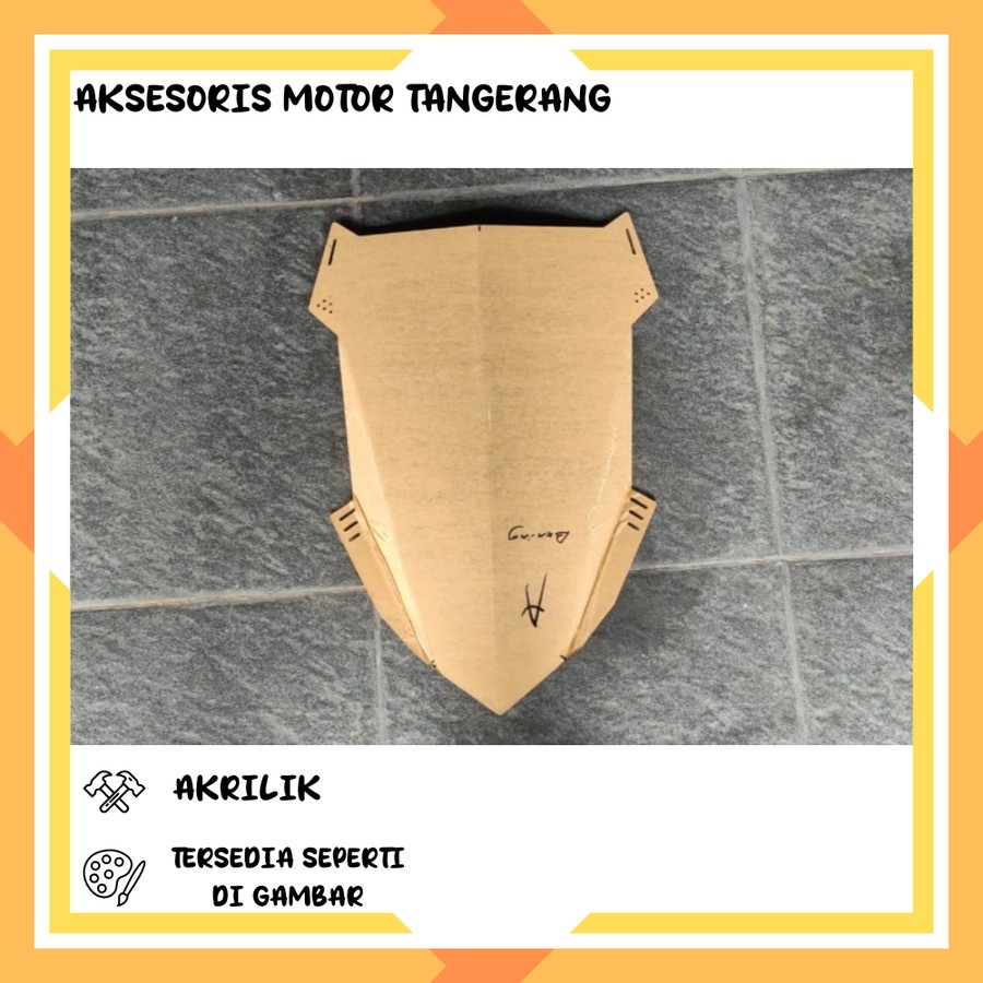 WINDSHIELD VISOR TOURING CLEAR SMOKE 50 ซม. VERZA NVL VISION MT25 200NS PULSAR BR200 HONDA NEW CB150