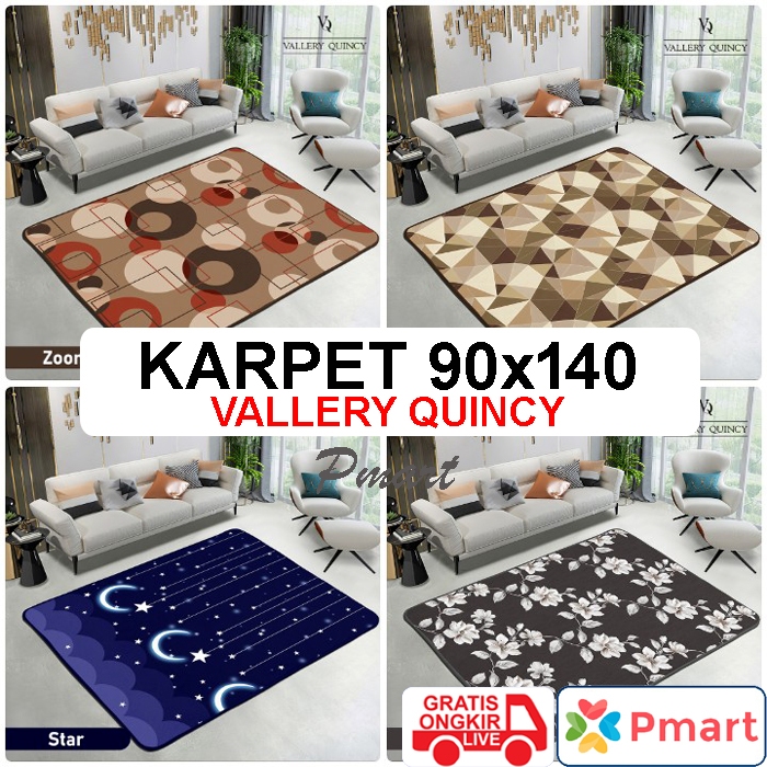 VALLERY CARPET 90x140 / MALAYSIAN CARPET / MINIMALIST CARPET / VALLERY QUINCY CARPET 90x140