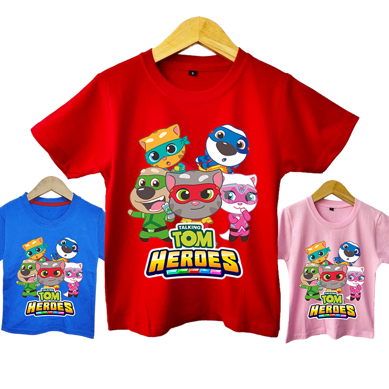 JEJE KIDS TALKING TOM HEROES เสื้อยืดเด็ก