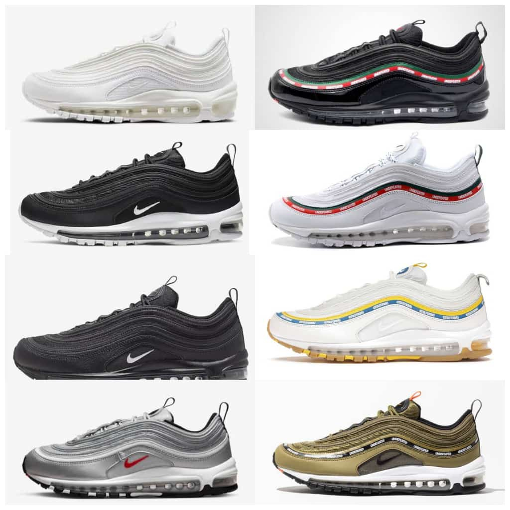 Nike Air Max 97 Undefeated Black White All White