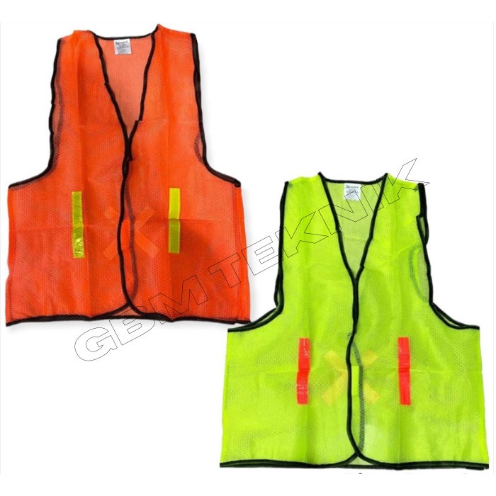 HIJAU Hot X Miwa Mesh Vest / Miwa Orange และ Green Project Safety Mesh Vest