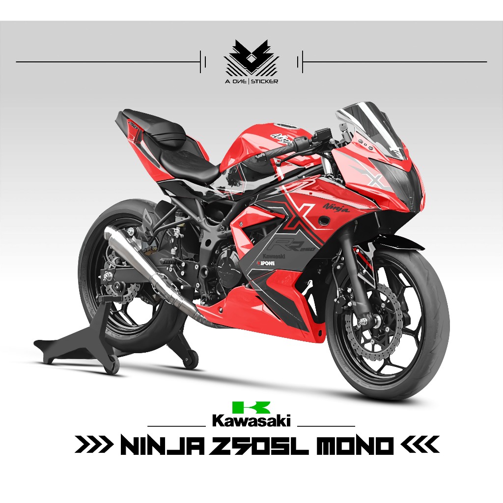 Striping NINJA 250SL MONO MOTIF 8 / สติ๊กเกอร์ / NINJA250RR MONO / 250 / RR MONO / 250RR MONO / DECA