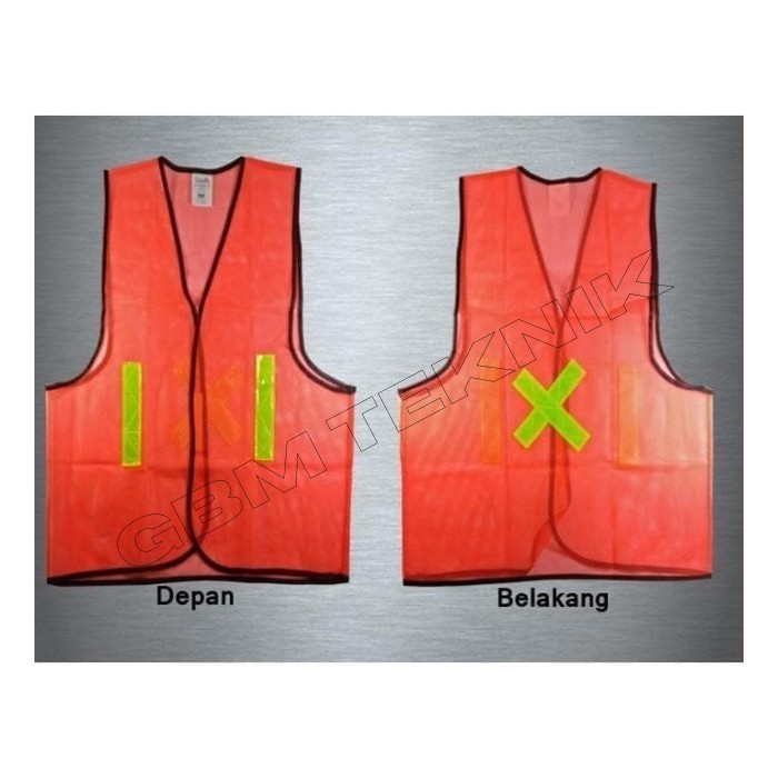 HIJAU X Miwa Mesh Vest / Miwa Orange and Green Project Safety Mesh Vest