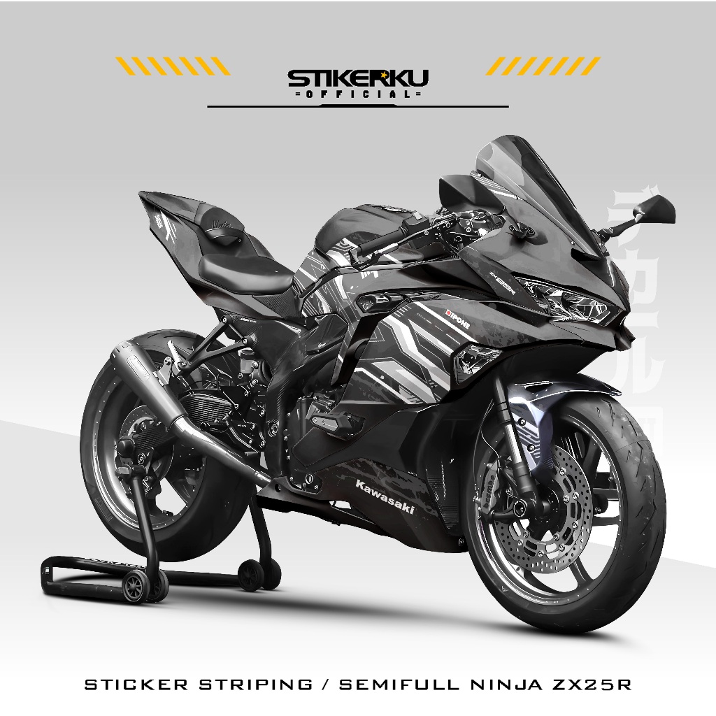 SEMIFULL NINJA ZX25R สติ๊กเกอร์ / MOTIF 22 / KAWASAKI ZX25R / NINJA ZX-25R STRIPPING / DECAL STICKER