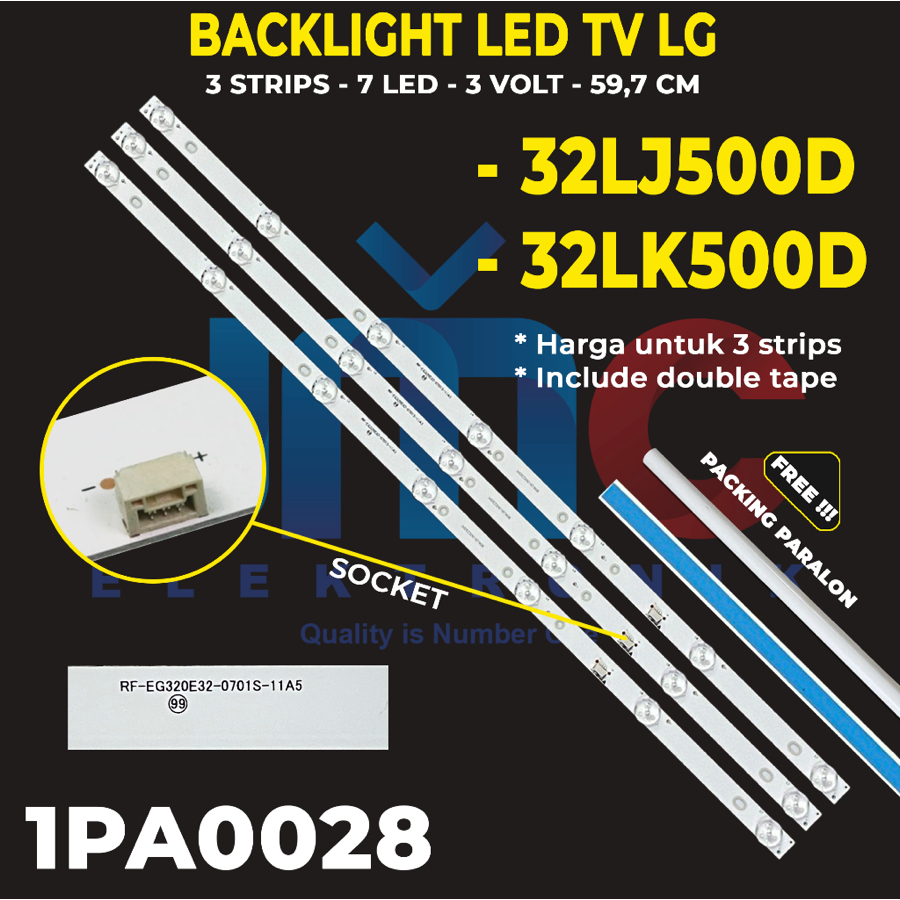 LG 32 นิ้ว LED TV BACKLIGHT 32LJ500D 32LK500D 32LJ500 32LK500